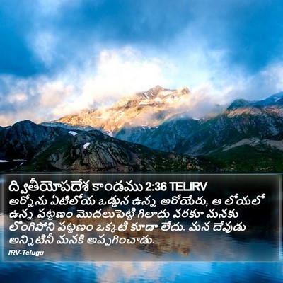 ద్వితీయోపదేశ కాండము 2:36 TELIRV Bible Verse Image