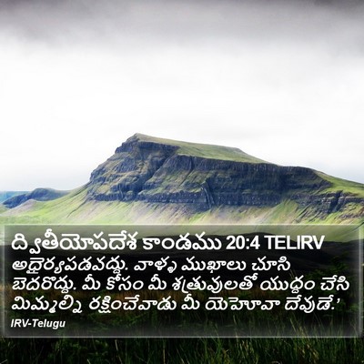 ద్వితీయోపదేశ కాండము 20:4 TELIRV Bible Verse Image