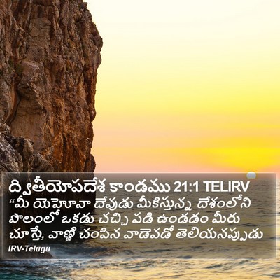 ద్వితీయోపదేశ కాండము 21:1 TELIRV Bible Verse Image