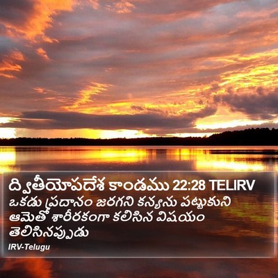 ద్వితీయోపదేశ కాండము 22:28 TELIRV Bible Verse Image
