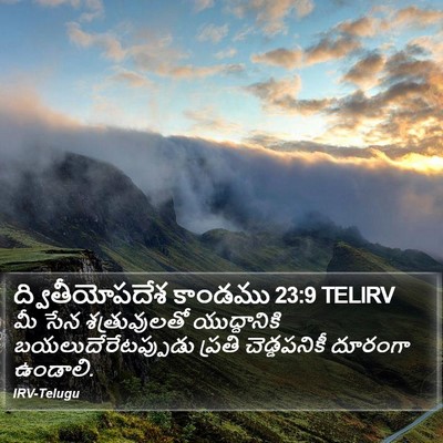 ద్వితీయోపదేశ కాండము 23:9 TELIRV Bible Verse Image