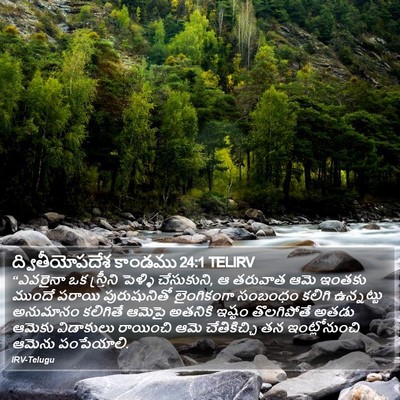 ద్వితీయోపదేశ కాండము 24:1 TELIRV Bible Verse Image