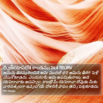 ద్వితీయోపదేశ కాండము 24:4 TELIRV Bible Verse Image