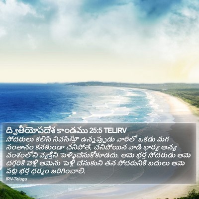 ద్వితీయోపదేశ కాండము 25:5 TELIRV Bible Verse Image