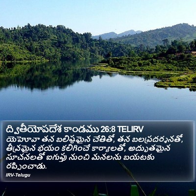 ద్వితీయోపదేశ కాండము 26:8 TELIRV Bible Verse Image