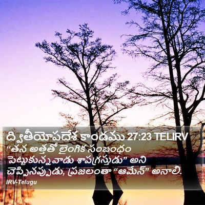 ద్వితీయోపదేశ కాండము 27:23 TELIRV Bible Verse Image