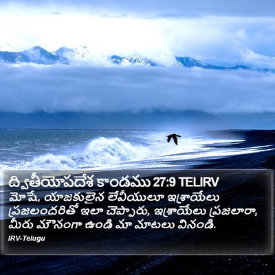 ద్వితీయోపదేశ కాండము 27:9 TELIRV Bible Verse Image
