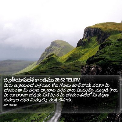 ద్వితీయోపదేశ కాండము 28:52 TELIRV Bible Verse Image