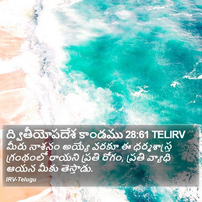 ద్వితీయోపదేశ కాండము 28:61 TELIRV Bible Verse Image