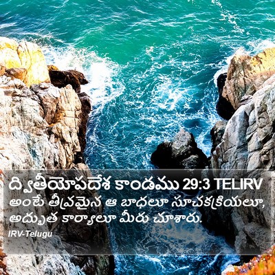 ద్వితీయోపదేశ కాండము 29:3 TELIRV Bible Verse Image