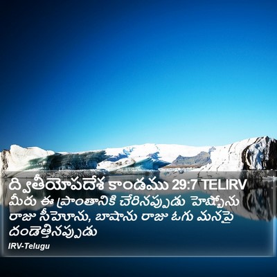 ద్వితీయోపదేశ కాండము 29:7 TELIRV Bible Verse Image