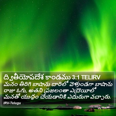 ద్వితీయోపదేశ కాండము 3:1 TELIRV Bible Verse Image