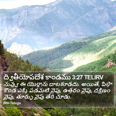 ద్వితీయోపదేశ కాండము 3:27 TELIRV Bible Verse Image
