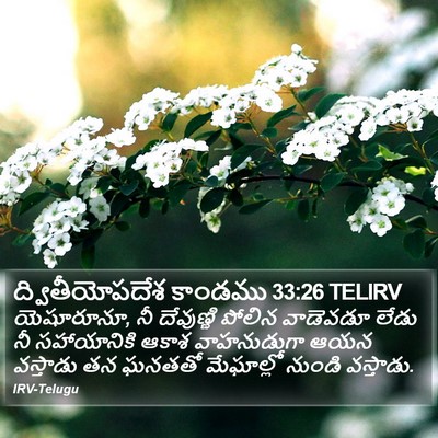 ద్వితీయోపదేశ కాండము 33:26 TELIRV Bible Verse Image