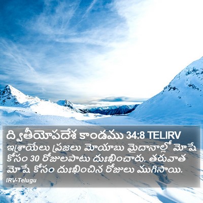 ద్వితీయోపదేశ కాండము 34:8 TELIRV Bible Verse Image