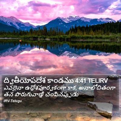 ద్వితీయోపదేశ కాండము 4:41 TELIRV Bible Verse Image