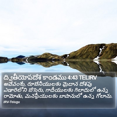 ద్వితీయోపదేశ కాండము 4:43 TELIRV Bible Verse Image
