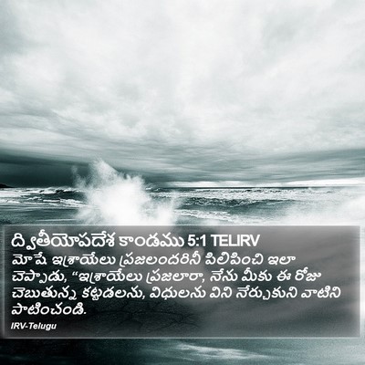 ద్వితీయోపదేశ కాండము 5:1 TELIRV Bible Verse Image