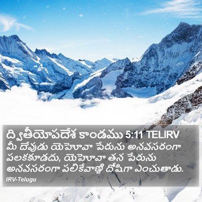 ద్వితీయోపదేశ కాండము 5:11 TELIRV Bible Verse Image