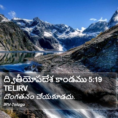 ద్వితీయోపదేశ కాండము 5:19 TELIRV Bible Verse Image