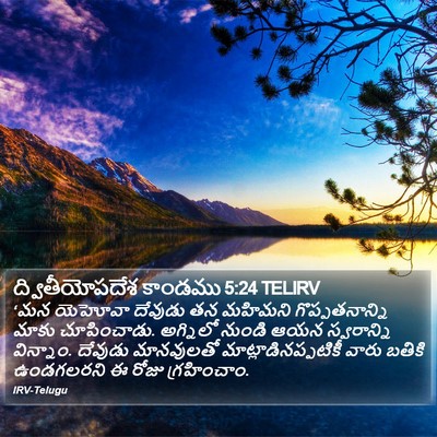 ద్వితీయోపదేశ కాండము 5:24 TELIRV Bible Verse Image