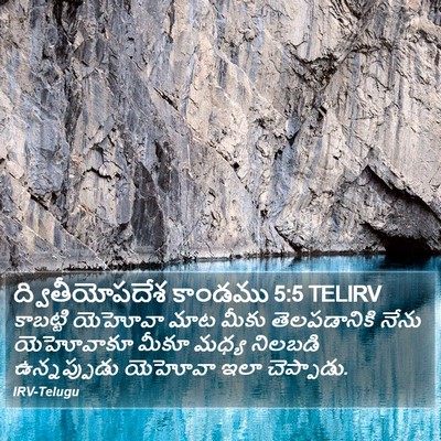 ద్వితీయోపదేశ కాండము 5:5 TELIRV Bible Verse Image