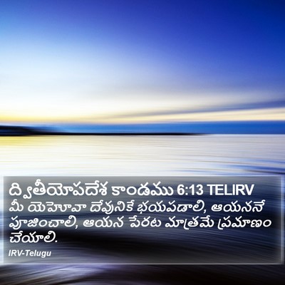 ద్వితీయోపదేశ కాండము 6:13 TELIRV Bible Verse Image