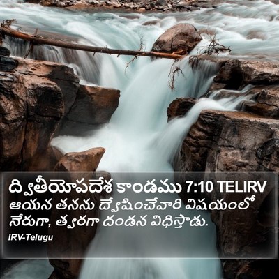 ద్వితీయోపదేశ కాండము 7:10 TELIRV Bible Verse Image