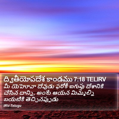 ద్వితీయోపదేశ కాండము 7:18 TELIRV Bible Verse Image