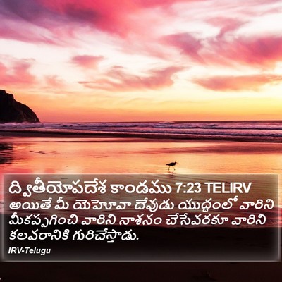ద్వితీయోపదేశ కాండము 7:23 TELIRV Bible Verse Image