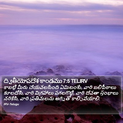 ద్వితీయోపదేశ కాండము 7:5 TELIRV Bible Verse Image