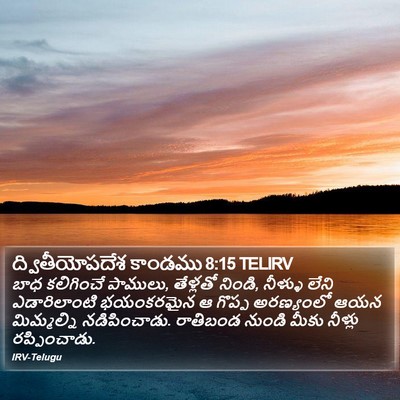 ద్వితీయోపదేశ కాండము 8:15 TELIRV Bible Verse Image