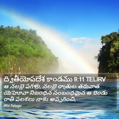 ద్వితీయోపదేశ కాండము 9:11 TELIRV Bible Verse Image