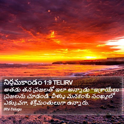 నిర్గమకాండం 1:9 TELIRV Bible Verse Image