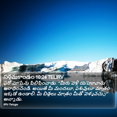 నిర్గమకాండం 10:24 TELIRV Bible Verse Image