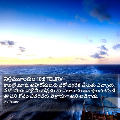 నిర్గమకాండం 10:8 TELIRV Bible Verse Image