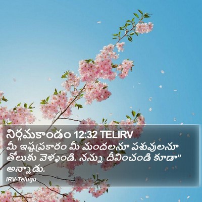నిర్గమకాండం 12:32 TELIRV Bible Verse Image