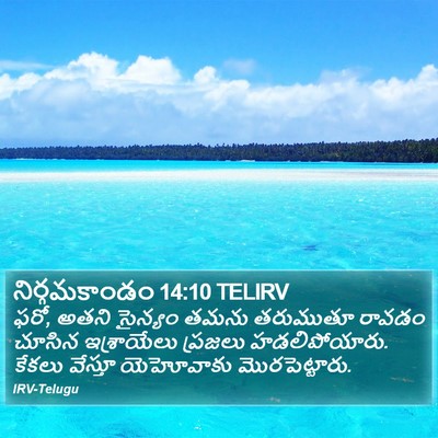 నిర్గమకాండం 14:10 TELIRV Bible Verse Image