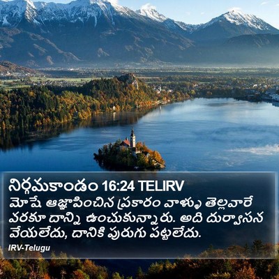 నిర్గమకాండం 16:24 TELIRV Bible Verse Image