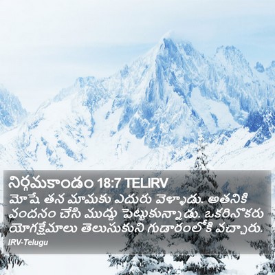 నిర్గమకాండం 18:7 TELIRV Bible Verse Image