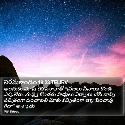 నిర్గమకాండం 19:23 TELIRV Bible Verse Image