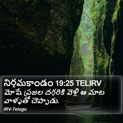నిర్గమకాండం 19:25 TELIRV Bible Verse Image