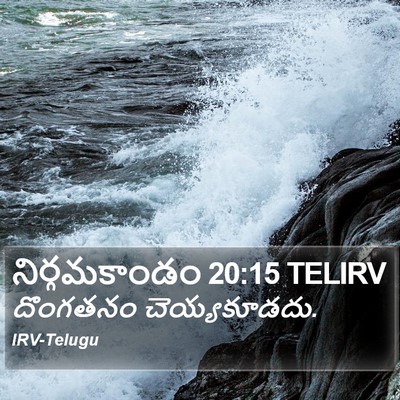 నిర్గమకాండం 20:15 TELIRV Bible Verse Image