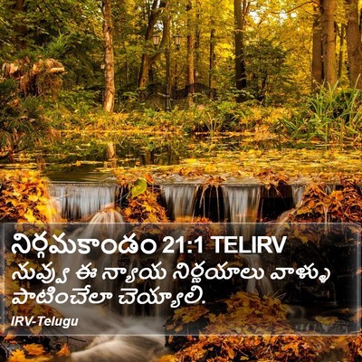 నిర్గమకాండం 21:1 TELIRV Bible Verse Image