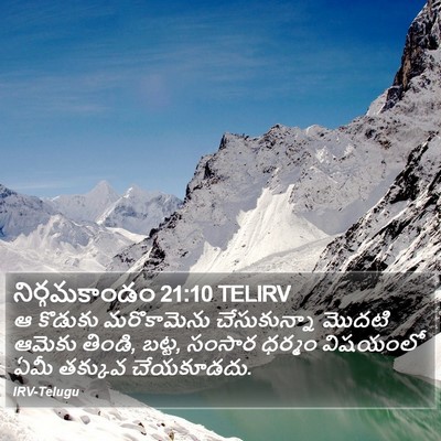 నిర్గమకాండం 21:10 TELIRV Bible Verse Image