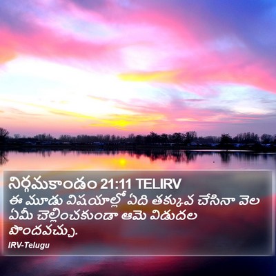 నిర్గమకాండం 21:11 TELIRV Bible Verse Image