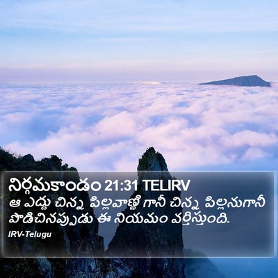 నిర్గమకాండం 21:31 TELIRV Bible Verse Image