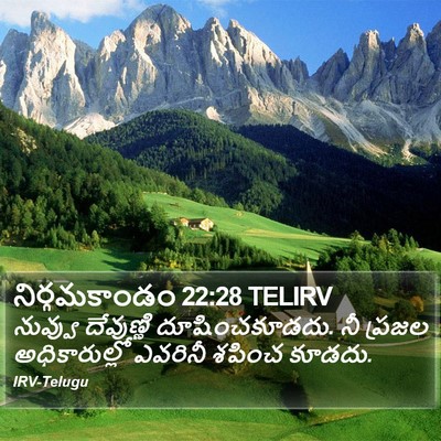 నిర్గమకాండం 22:28 TELIRV Bible Verse Image