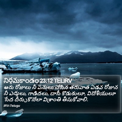 నిర్గమకాండం 23:12 TELIRV Bible Verse Image