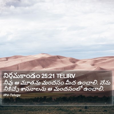 నిర్గమకాండం 25:21 TELIRV Bible Verse Image